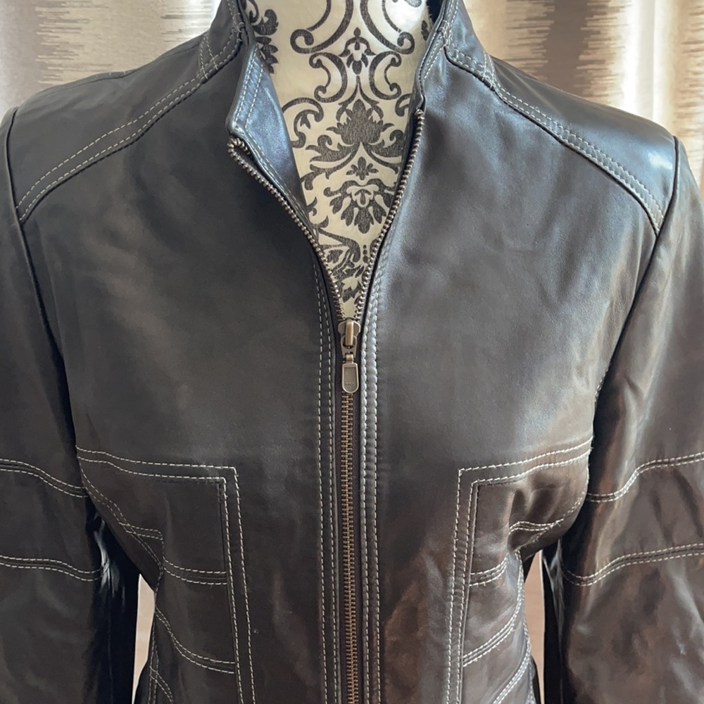 SANTOS Montreal Fine Leather Jacket, M